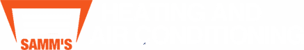 logo sams heating and air white txt